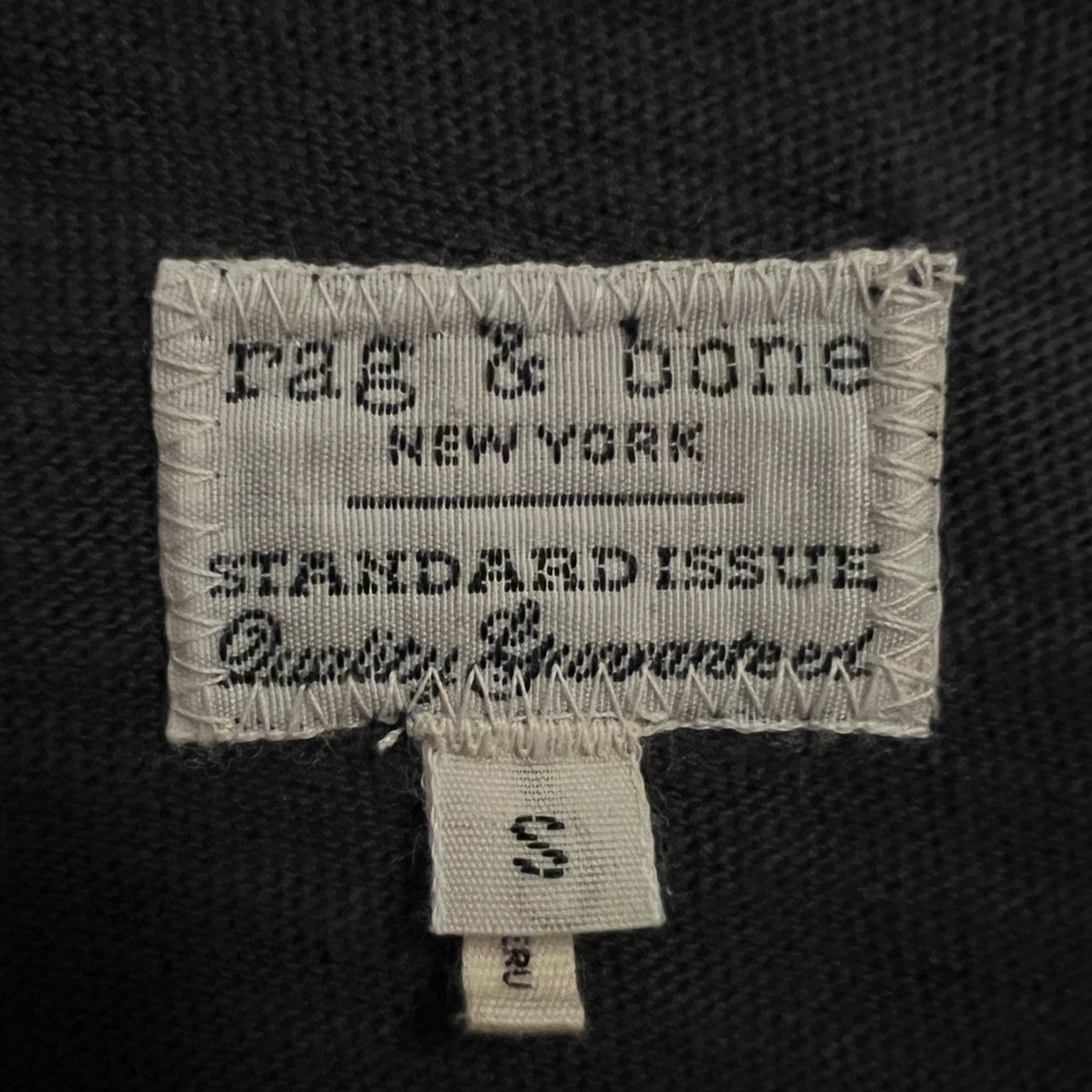 Rag & Bone Men's 100% Cotton Charcoal Gray Henley Shirt- Size S - Picture 6 of 8